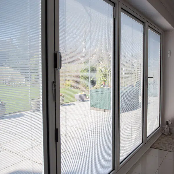 opal heritage bifold doors with integral blinds