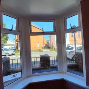 inside of upvc bay window