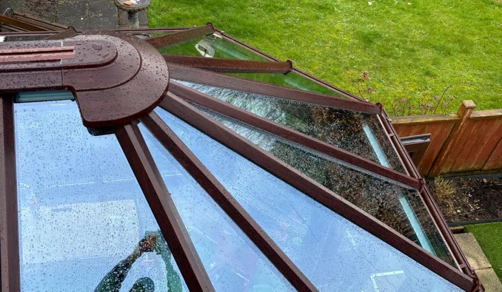 glass conservatory roof