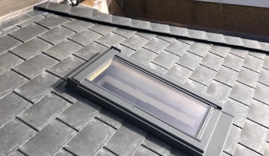 grey slate tiled conservatory roof