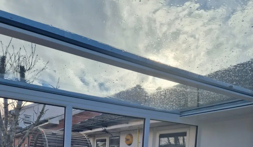 grey tinted glass conservatory roof