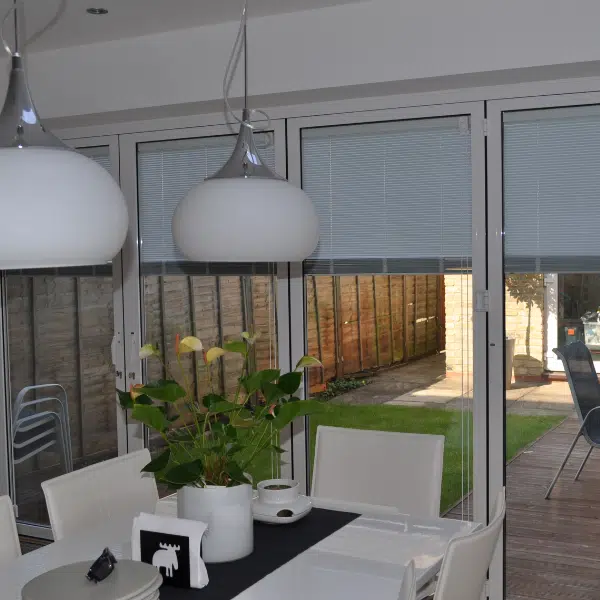 morley blinds integral blinds shown half closed