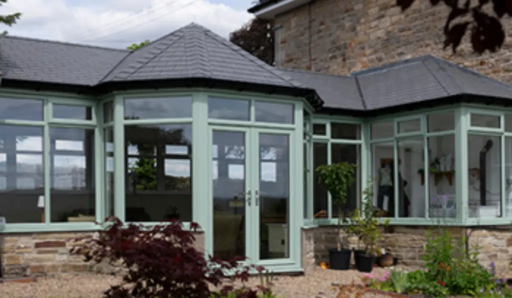 shaped tiled conservatory roof eurocell