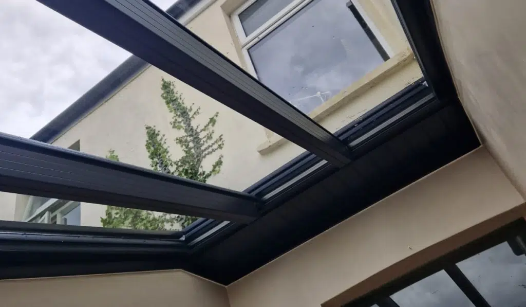 anthracite glass conservatory roof