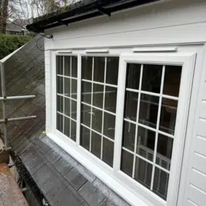 casement windows in loft extension with georgian bars