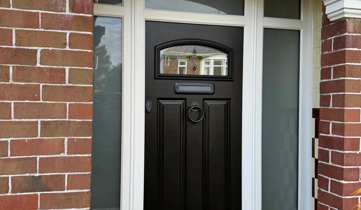 black front doors