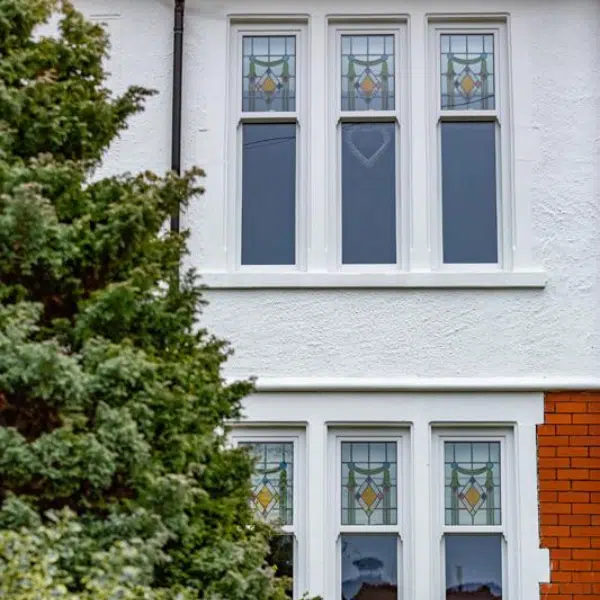 upvc sash windows stained glass