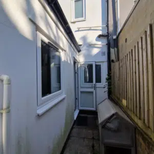 external view of back door