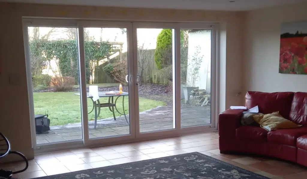 3 metre bifold doors inside view