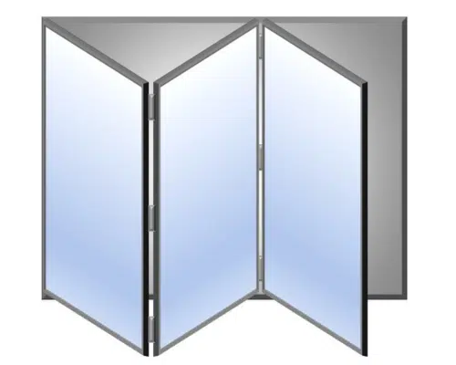 aluminium bifold door configurations 3 door hinged left